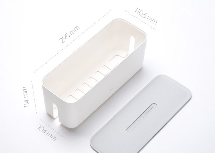 Xiaomi Mi Power Supply Cable-through Storage Box Flame-retardant Case - White-8