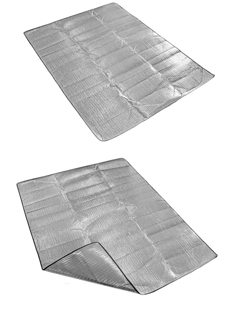 TY-D3012-1 Manta de Picnic de Aluminio Impermeable Almohadilla Para Dormir, Tamaño: 118 '' x 118 ''