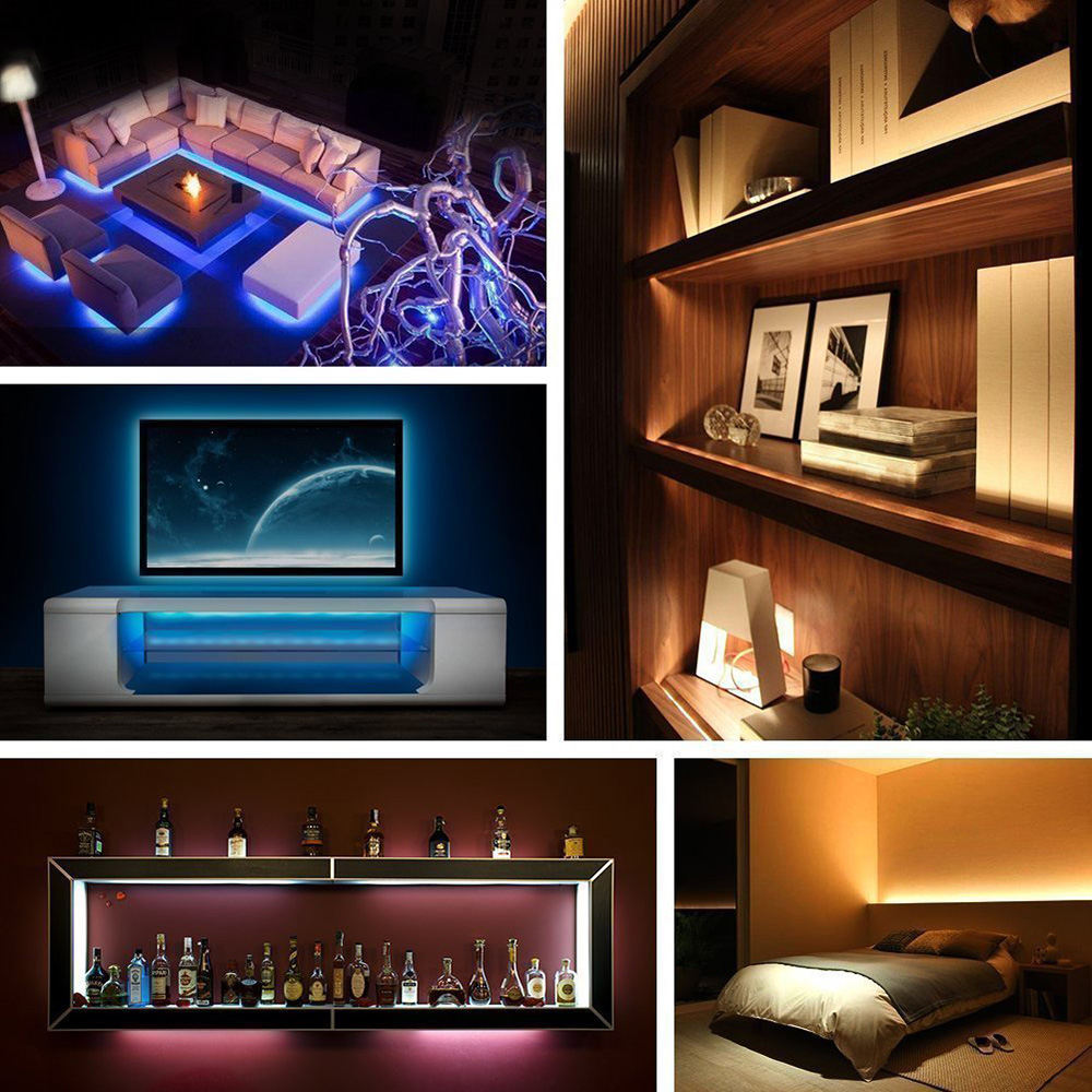 LED Light 5050 RGB IP65 Waterproof USB Powered LED Strip Light TV Backlight + Remote Control for for Bedroom Home Outdoor Decor - 1M