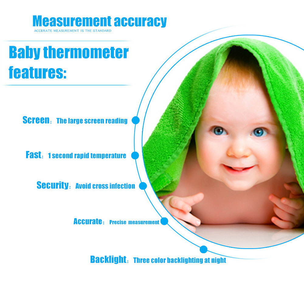 PC868 Multi-purpose Infrared Babies Thermometer Non-contact LCD Digital Thermometer-7
