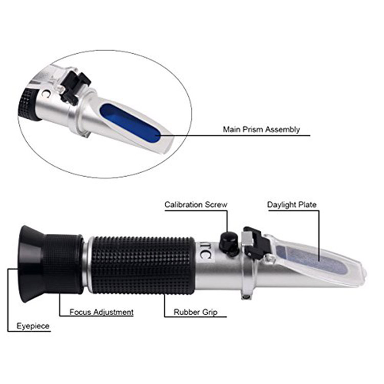 ATC Refractometer Handheld Refractometer Professional Measurement for Beer Wine Fruit Juice-2