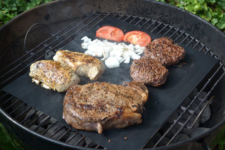 6 Teile / Satz Non-stick PTFE BBQ Backmatten Wiederverwendbare Grill Grill Pads, Größe: 33x40 Cm-3