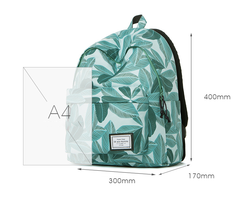 Printing Pattern Girls Schoolbag Backpack Student School Bag, Size: 30 x 17 x 40cm - Style A-11