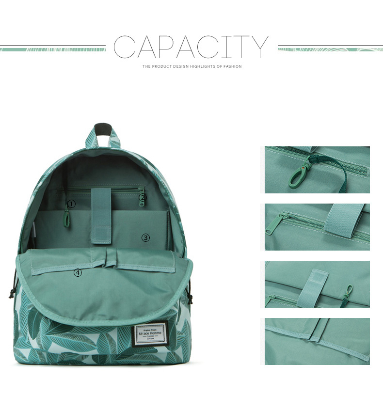 Printing Pattern Girls Schoolbag Backpack Student School Bag, Size: 30 x 17 x 40cm - Style A-9