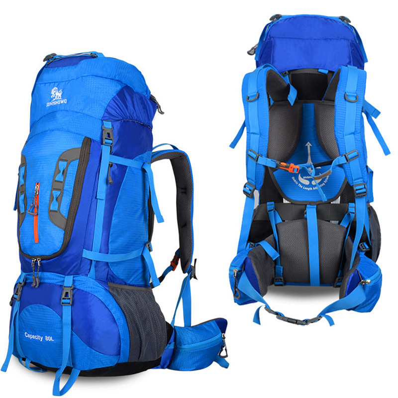 CUCHILLO LOUIS ARMY 80L Mochila De Escalada De Gran Capacidad. - Azul-1
