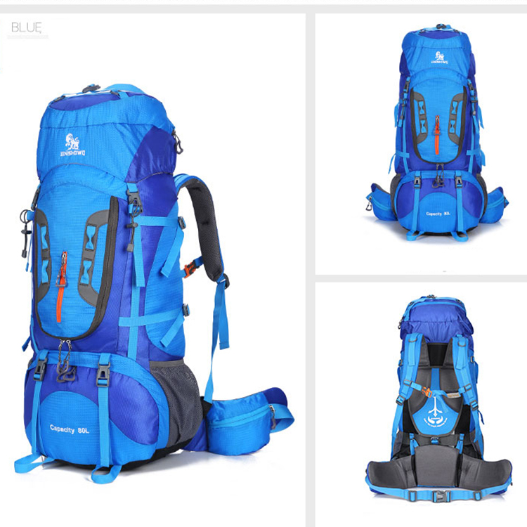 CUCHILLO LOUIS ARMY 80L Mochila De Escalada De Gran Capacidad. - Azul-6