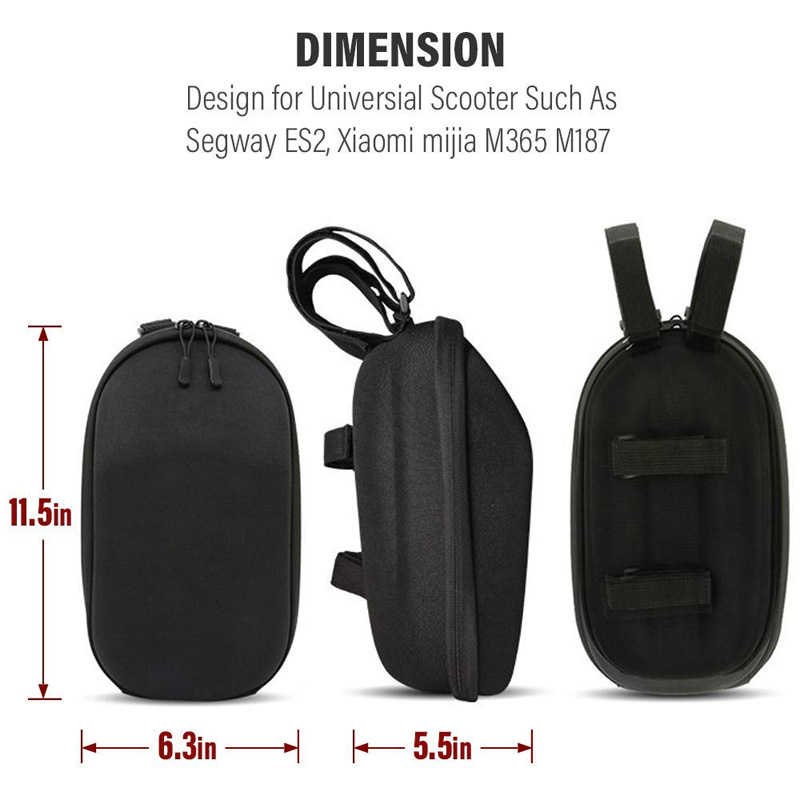 Per la Borsa Per Manico a Testa da Scooter a Ninnote Scooter di Xiaomi Mijia Scooter Electric Scooter Bag Del Manubrio Multiuso Per Bici da Manubrio - Nero