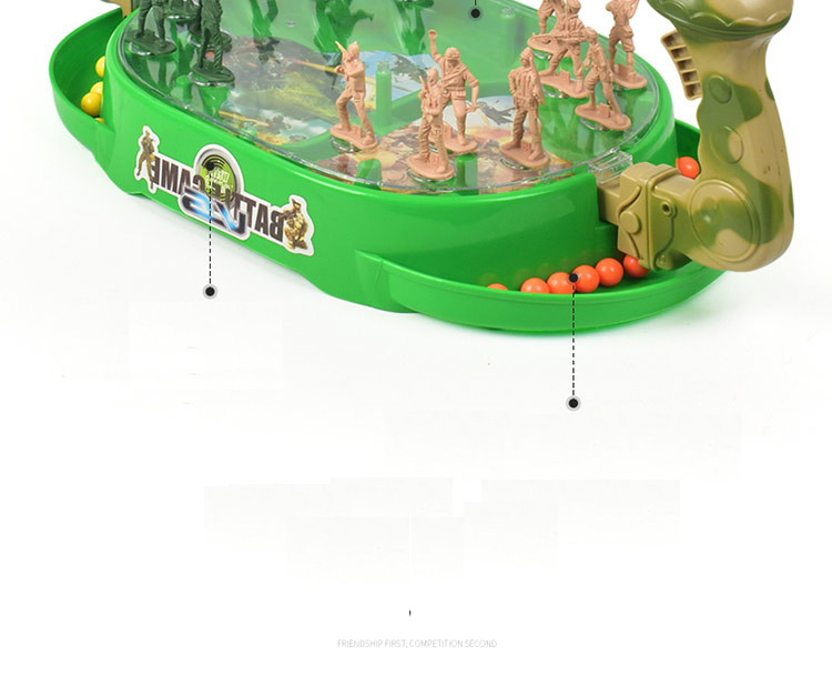 Battle Board Game Pinball Shooting Toy Parent-child Interaction Game Educational Toy - Soldier Type-12