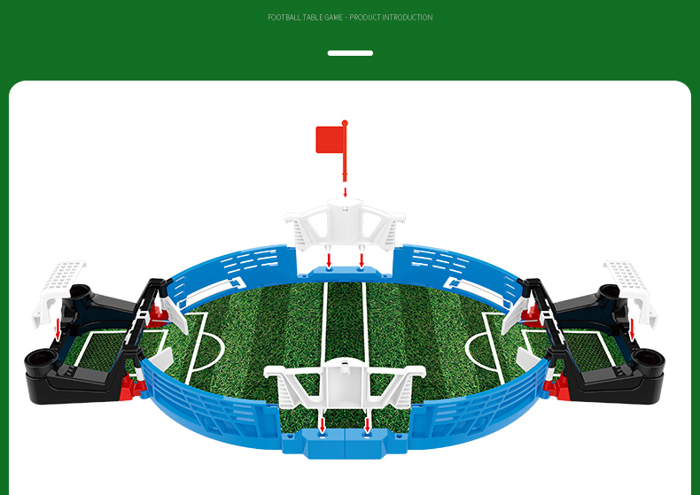 Futebol Campo Futebol Blocos De Construção Jogo Mini Mesa Crianças Brinquedo De Placa Interativa