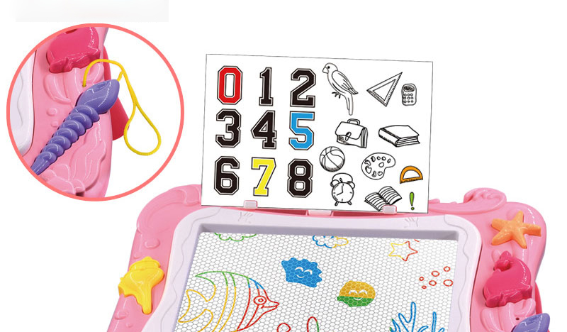 Placa De Desenho Magnético Erasable Escrita Esboço Crianças Brinquedos Educativos - Cor De Rosa