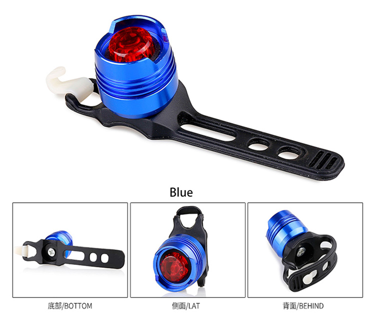 LED Impermeabile Bike Bicycle Bicycling Lights Safety Avvertimento Lampada Da Ciclismo Sicurezza Sicurezza ATTENZIONE ATTENZIONE T42 - Giallo / Luce Rossa