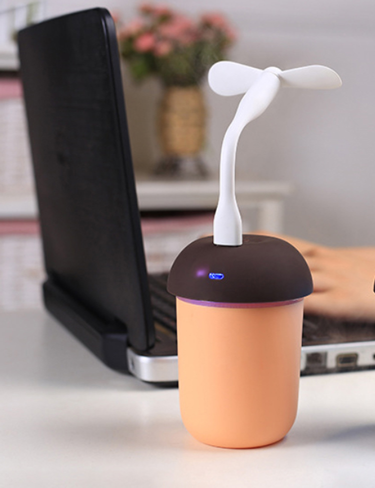 Acheté Humidificateur Rechargeable En Forme De Champignon 3 En 1 + Lampe + Ventilateur De Refroidissement Avec Port USB Unique Noir Acheté Humidificateur Rechargeable En Forme De Champignon 3 En 1 + Lampe + Ventilateur De Refroidissement Avec Port USB Unique Noir