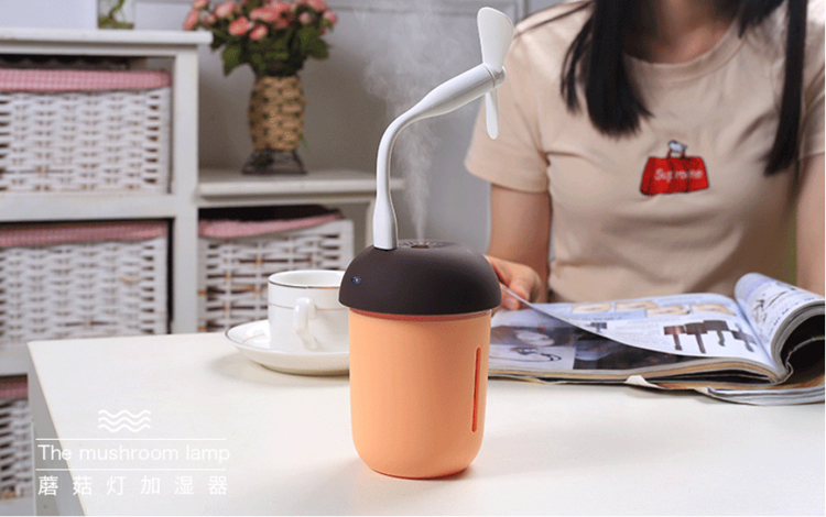Acheté Humidificateur Rechargeable En Forme De Champignon 3 En 1 + Lampe + Ventilateur De Refroidissement Avec Port USB Unique Noir Acheté Humidificateur Rechargeable En Forme De Champignon 3 En 1 + Lampe + Ventilateur De Refroidissement Avec Port USB Unique Noir