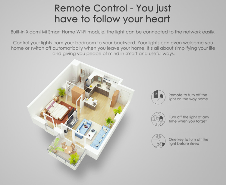 XIAOMI Yeelight LED Smart Lamp Bulb E27 Dimmable WiFi App Control (Color light Edition)-5