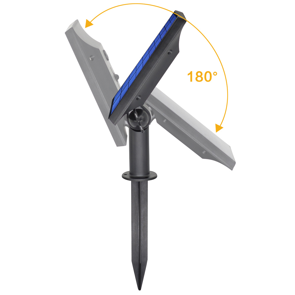 Solar Powered Rotatable Garden Lawn Waterproof Light Light-Sensing Security Lamp 2 in 1 Installation-5