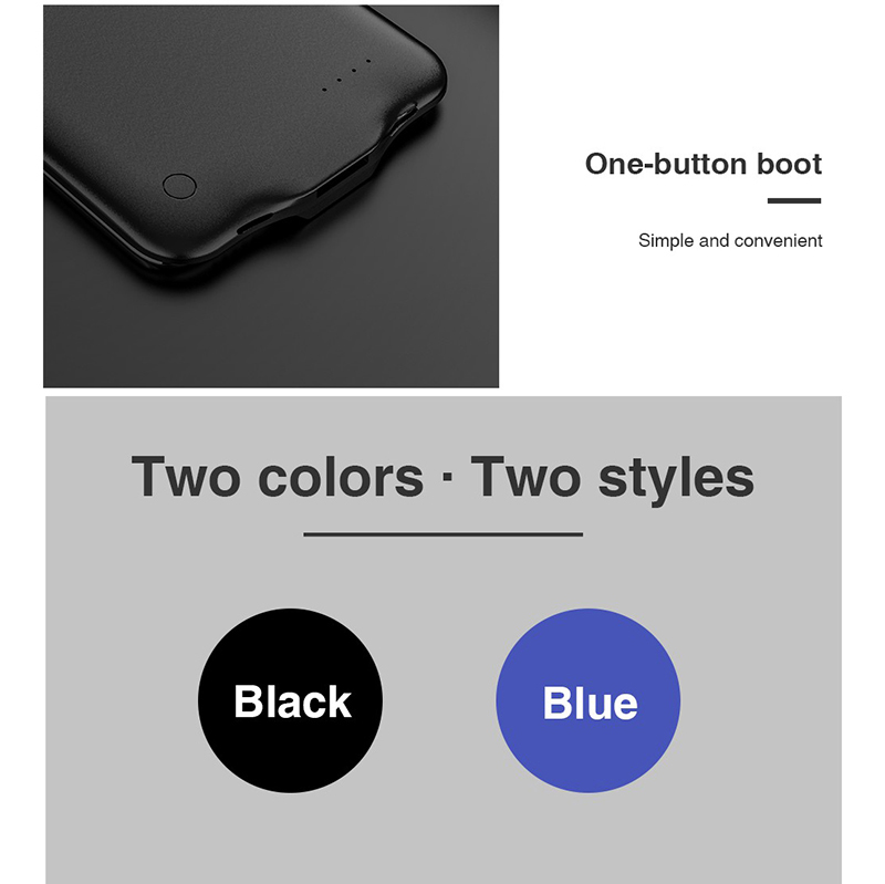 Case de Cargador de Batería de Teléfono de 5500 Mah Para Oneplus 7T Pro - Negro