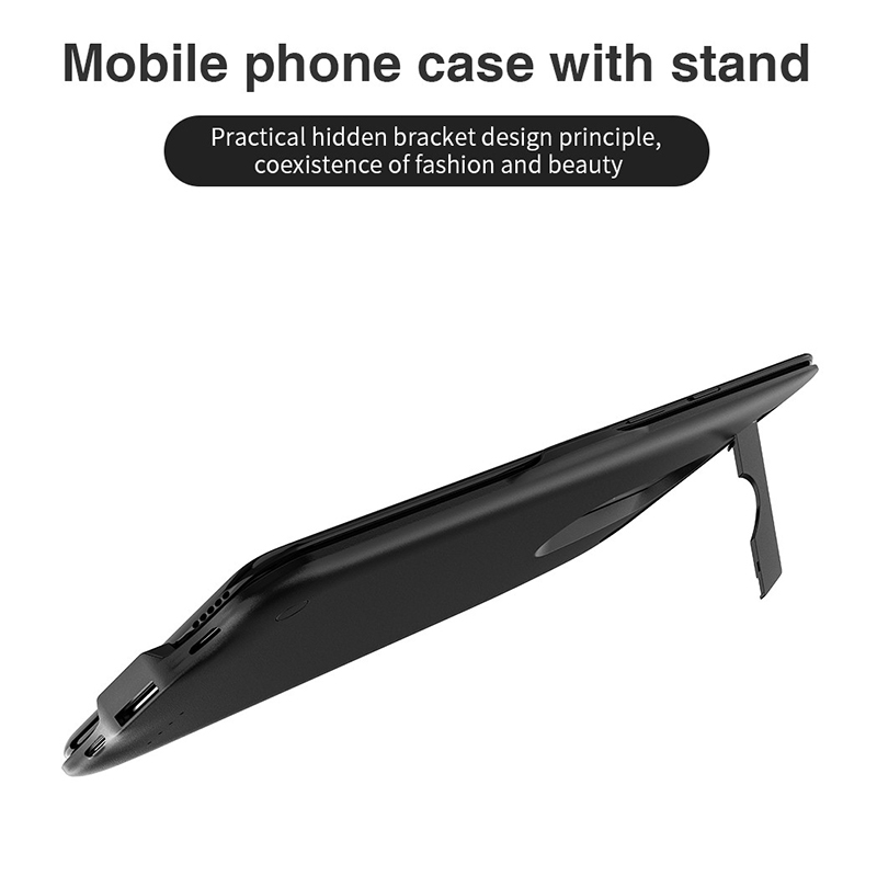 Case de Cargador de Batería de Teléfono de 5500 Mah Para Oneplus 7T Pro - Negro