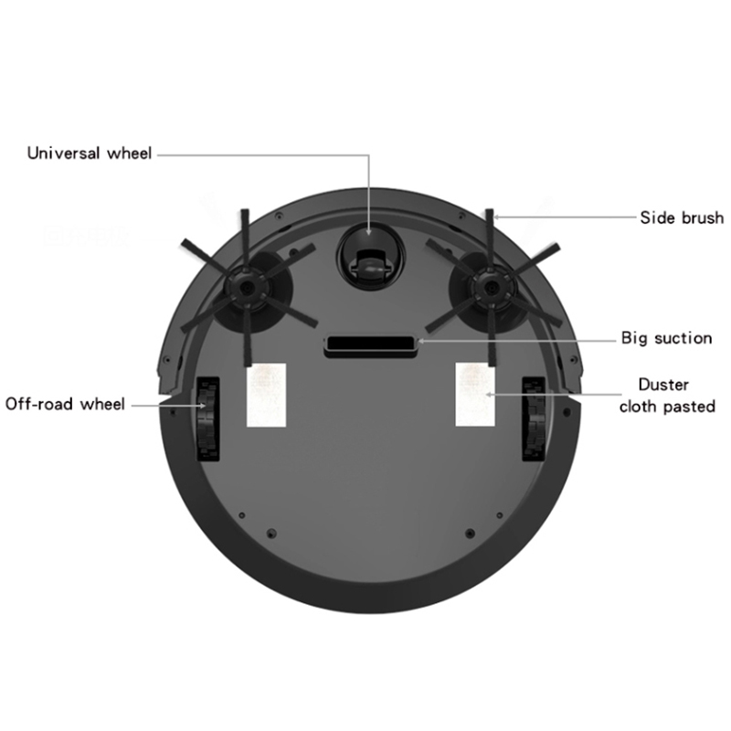 OB8S Smart Robot Vacuum Cleaner 1200pa Сильный Всасывающий Напол - Белый