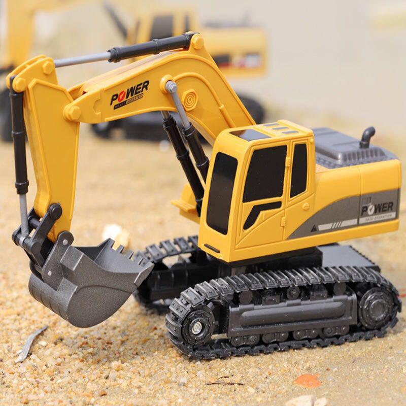 1: 24 Excavatrice De Contrôle De La Télécommande Sans Fil 2.4G EXCAVATOR ALLIAGE À Six Voies