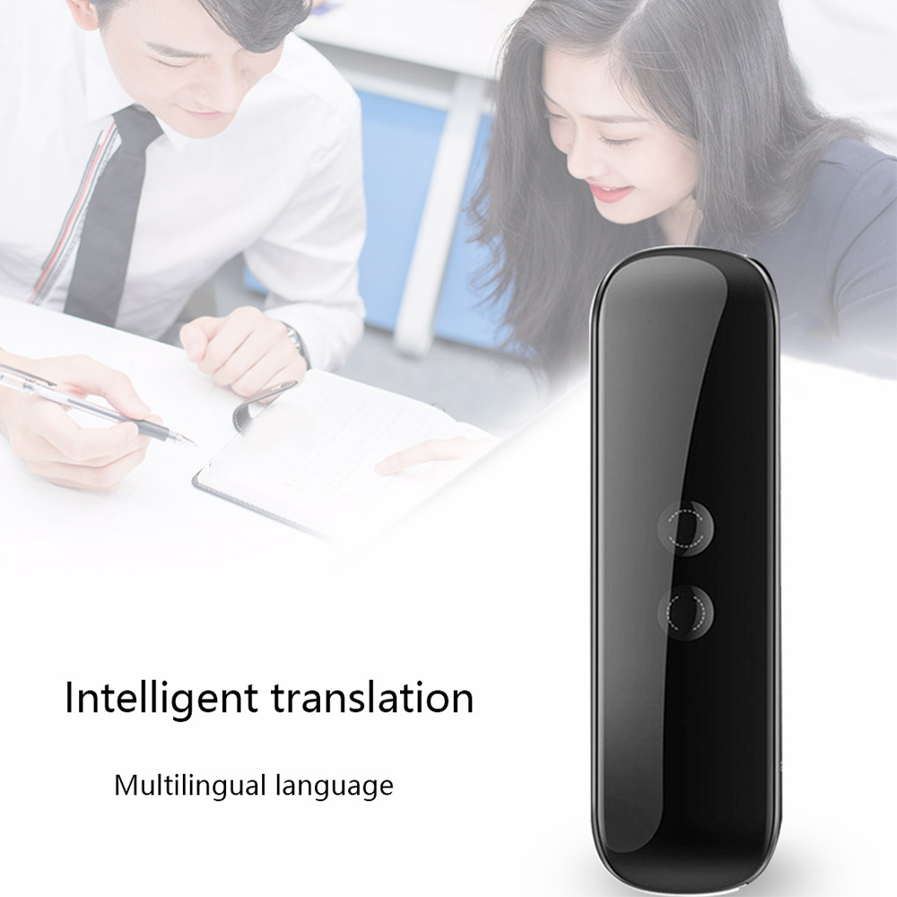 Tradutor De Voz Inteligente Bluetooth G5 Instantâneo Tradutor De 40 Idiomas - Preto