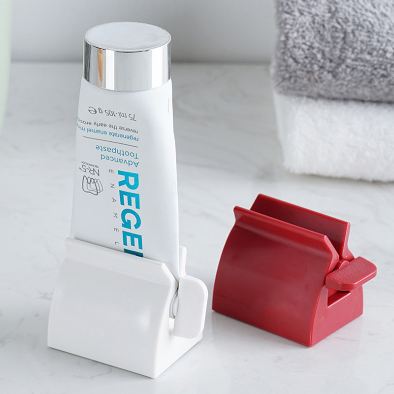 Dental Pasteez Squeezer Portátil Facial Cleanser Squeeze Dispenser - Vermelho