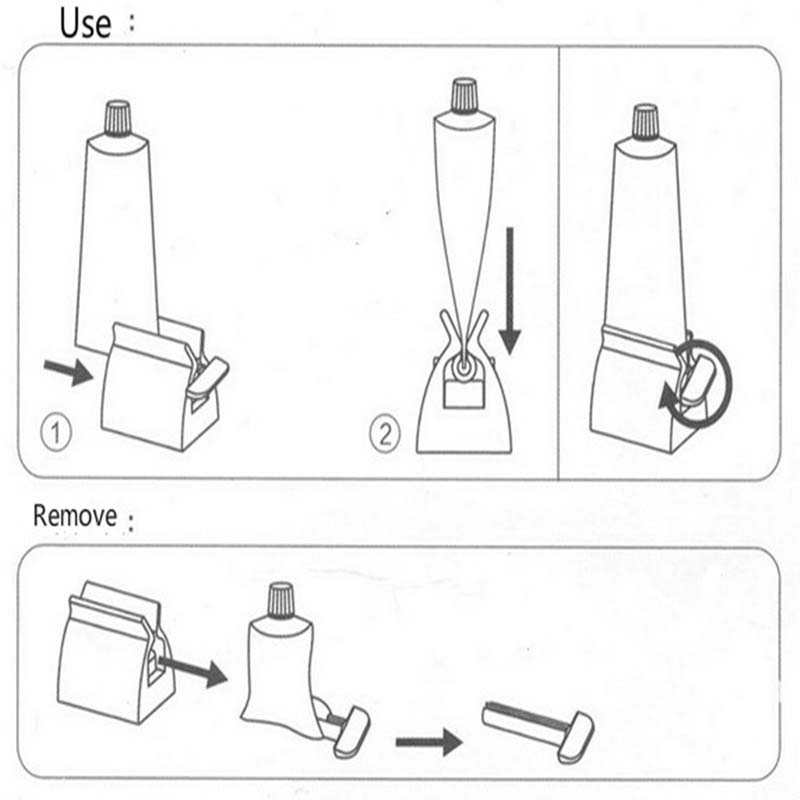 Dental Pasteez Squeezer Portátil Facial Cleanser Squeeze Dispenser - Vermelho