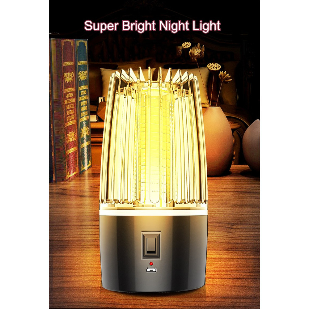 2-in-1 USB Rechargeable LED Electric Shock Mosquito Killer Lamp UV Photocatalyst Zapper Light - USB Plug-in-9