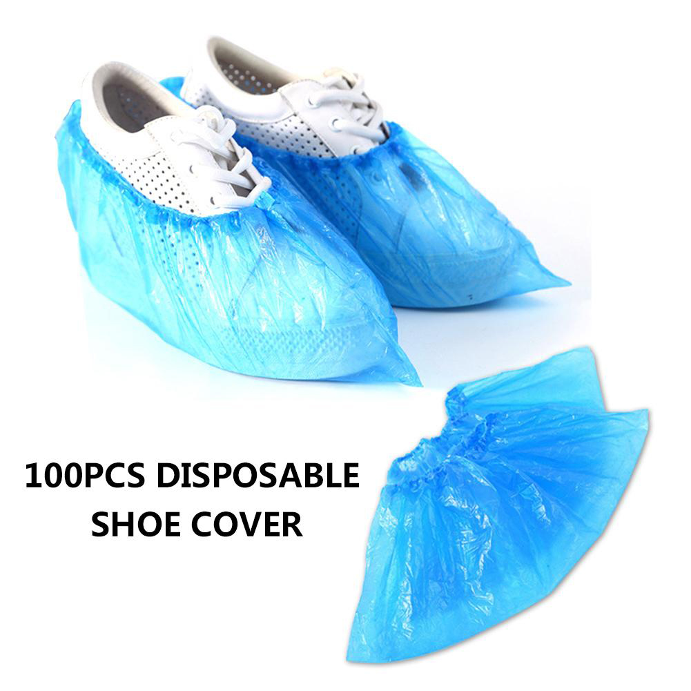 Protecteur De Chaussures En Plastique Jetable 100 Pcs / Sac