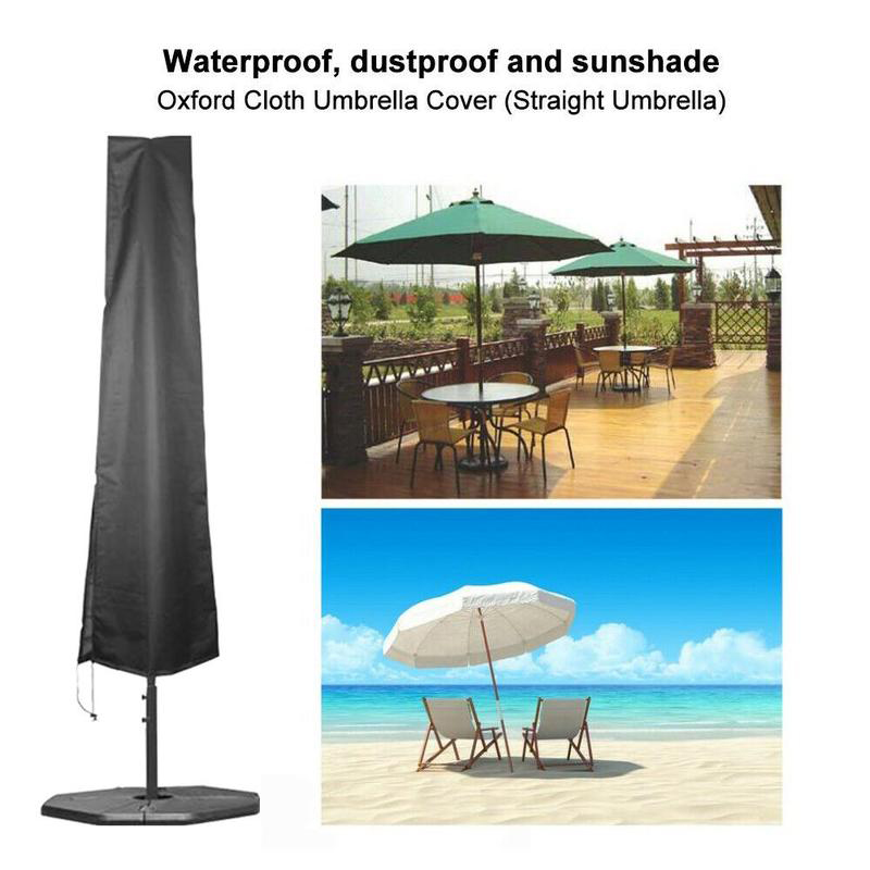 Wasserdichte Regenschirmabdeckung Garten Cantilever Parasol Sonnenschirm - 25 * 55 * 230 Cm