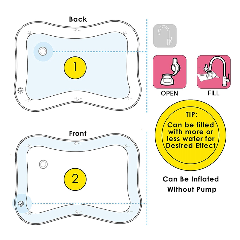 Kinder Wasserspiel Kissen Kleinkind Aufblasbare Spiel Mat Baby Ozeanpolster - Krake