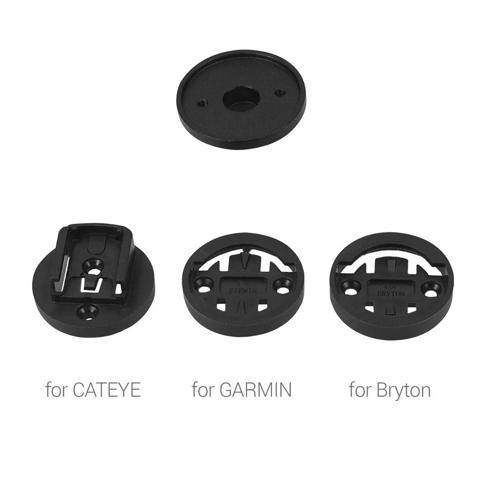 Aleación de Aluminio Bicicleta Top Cap Computer Soporte Para Garmin Edge / Piloto de Bryton / Cronómetro Para Bicicletas de Gato - Negro