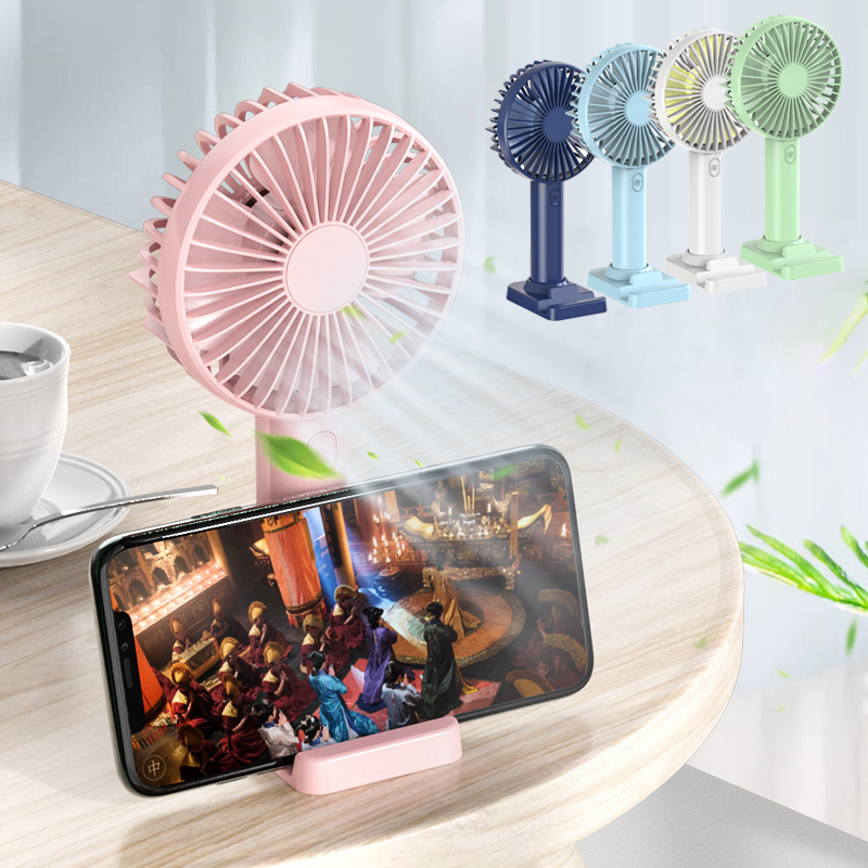 Summer Phone Phone Holdhell ​​mini Fan - Verde