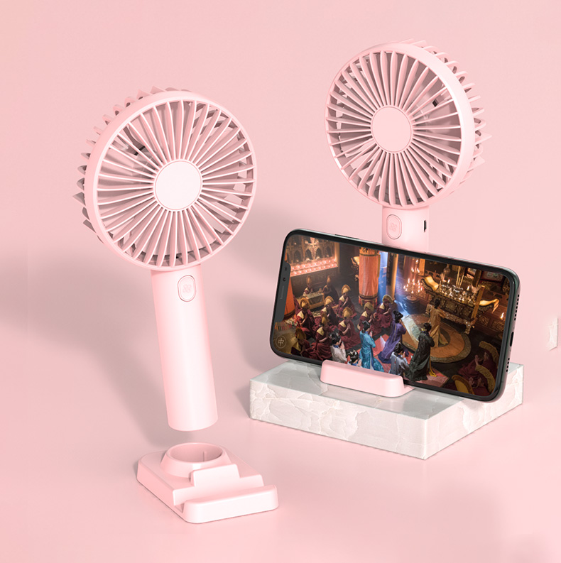 Mini Fan de Porte-téléphonie D'été - Blanche