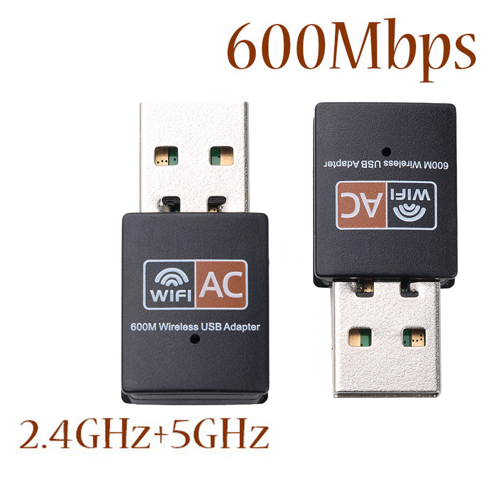 AC 600m à Double Fréquence Mini 5G Carte de Réseau Sans Fil Adaptateur de Réception Wifi USB Externe