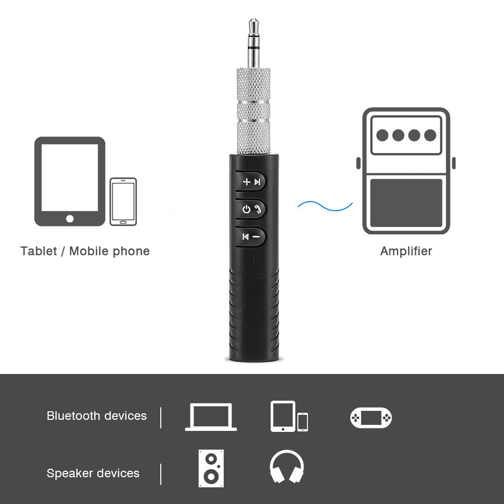 Mani Bluetooth Di Jack Da 3.5mm - Adattatore AUX ADAPTER ADAPTER AD ADAPTER MUSIC TRASMETTIER MUSIC