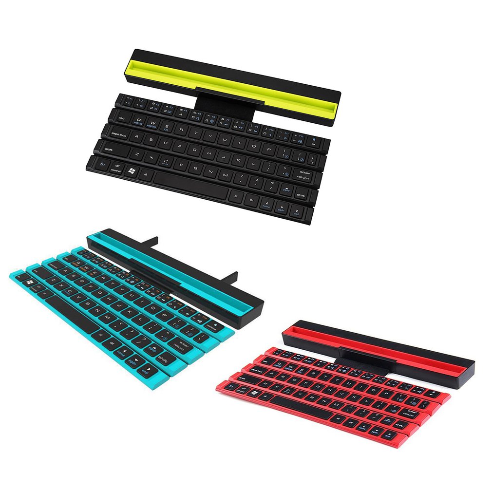 Clavier Bluetooth Pliant 64 Touches Clavier Sans Fil Pour Téléphones À Tablettes IPad - Noir