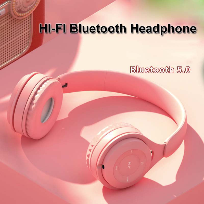 HiFi-Stereo-drahtloses Bluetooth-Headset Über Ohrkopfhörer Mit Mikrofon - Gelb