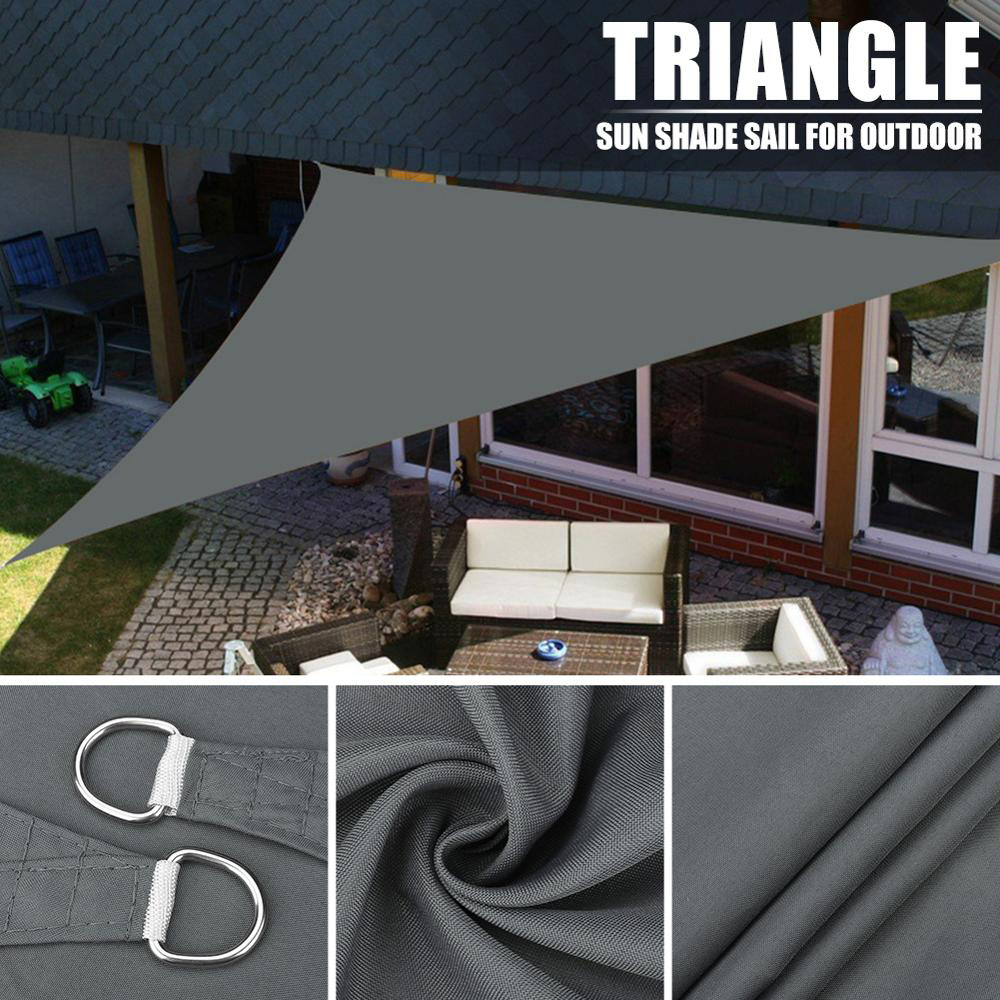 Plage Abri Soleil Imperméable Camping Terrasse Piscine Auvent Abri Tente - Gris / Rectangle / Taille: 2 X 3m - Gris // Rectangle / Taille: 3 X 4m