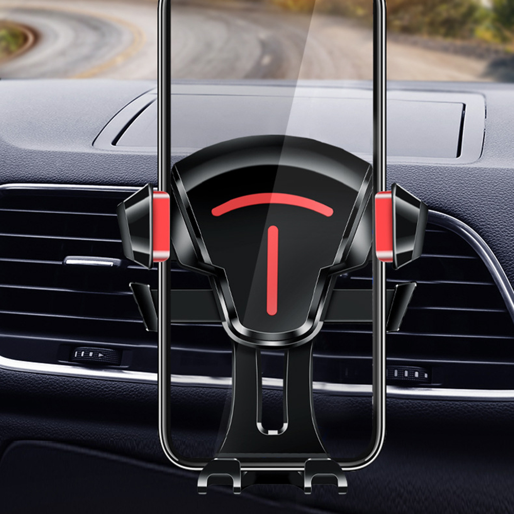 Porte-téléphonie de Voiture Support de Téléphone Mobile Support de Voiture Pour Iphone Huawei Xiaomi Samsung Etc. - Rouge (tableau de Bord + Sortie D'air)