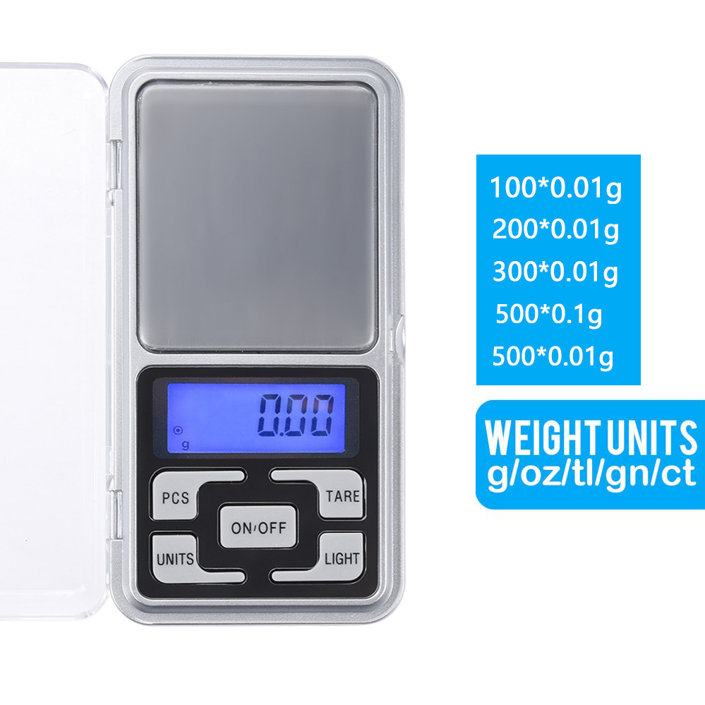 Mini Pocket Digital Electronic Balance Pour Bijoux Sterling Silver Et Balance D'or Gram - 500g / 0,1g