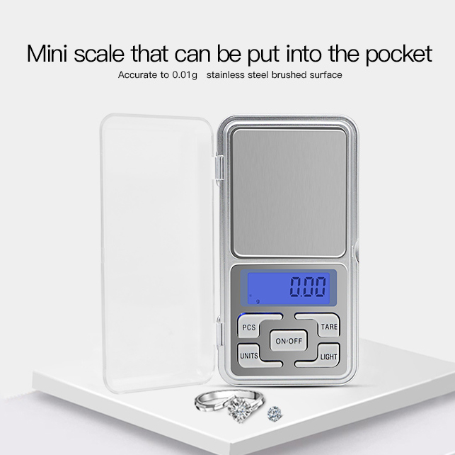 Mini Pocket Digital Electronic Balance Pour Bijoux Sterling Silver Et Balance D'or Gram - 500g / 0,1g