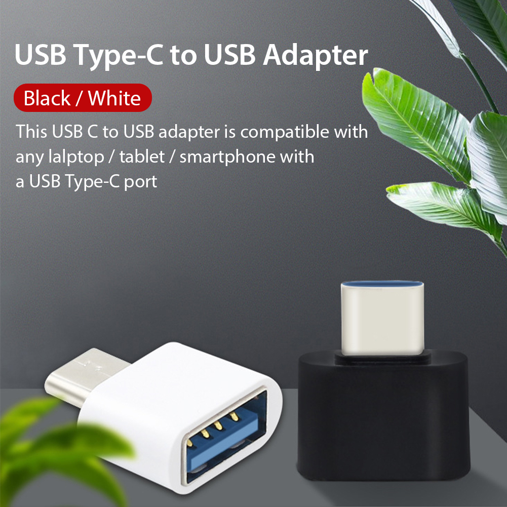 Mini Typ C USB C zu USB3.0 OTG -adapter Für Samsung LG Xiaomi -daten Synchronisation Smartphone -zubehör - Schwarz