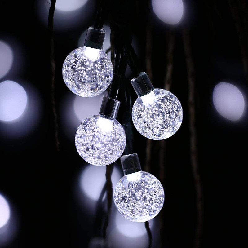 6,5m Solar Angetrieben 30-led-schnur Licht 8-Modes Gartenpfad Yard Decor Lampe - Weiß