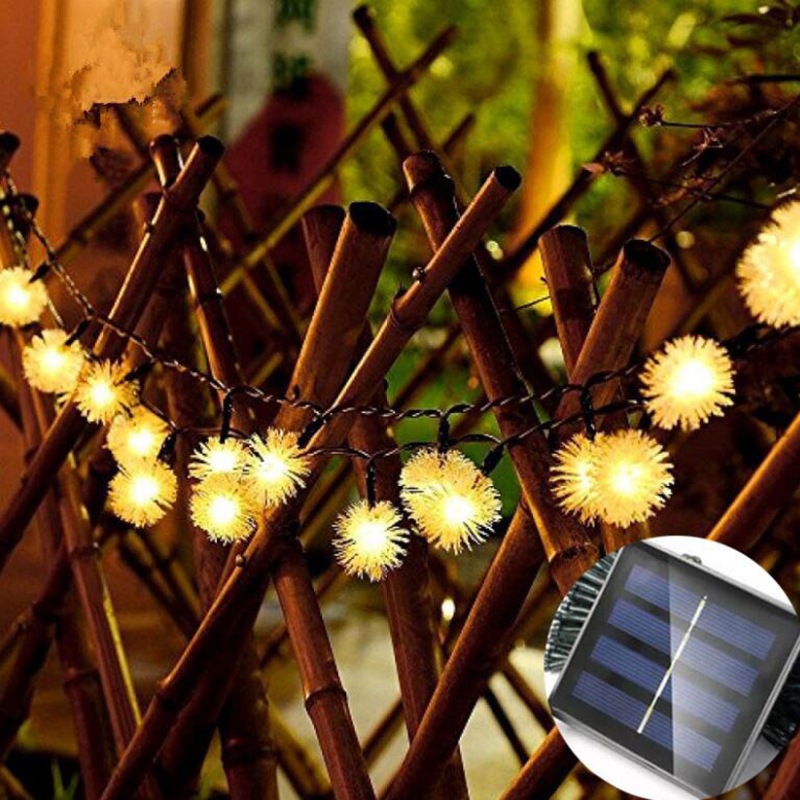 Luzes Solares de Bulbos Solares de 20 Modos 2 Modos Decoração de Lâmpada de Fada do Jardim ao ar Livre - Branco Quente