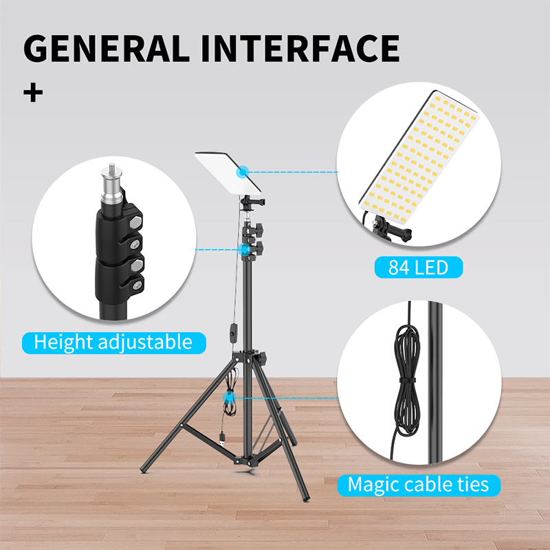 Multifunctional Outdoor Camping Lamp USB Powered Tripod Stand Photography Lamp Stall Work Light