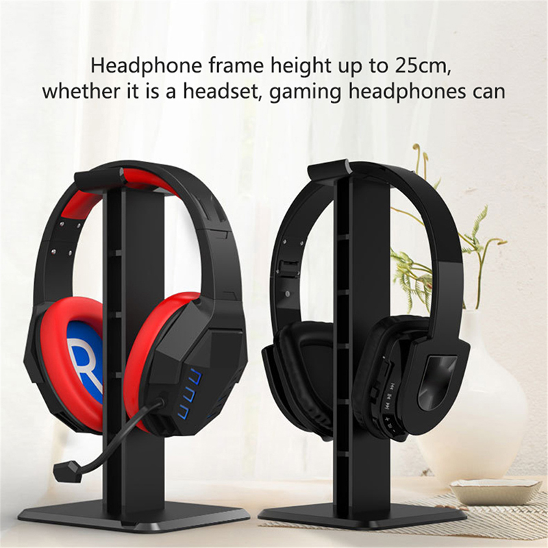 Universal Gaming Headset Headset Desemplamento De Mesa Stand Headphone Hanger - Preto