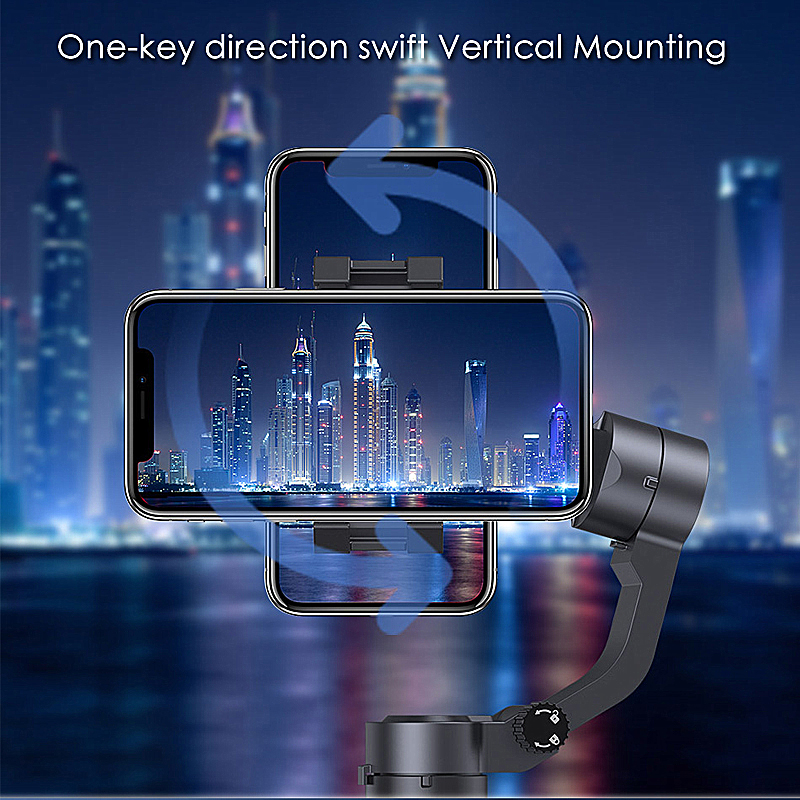 Pocket Size Foldable Gimbal Stabilizer 3 - Axis Smartphone Handheld Gimbal for Xiaomi iPhone Huawei-5