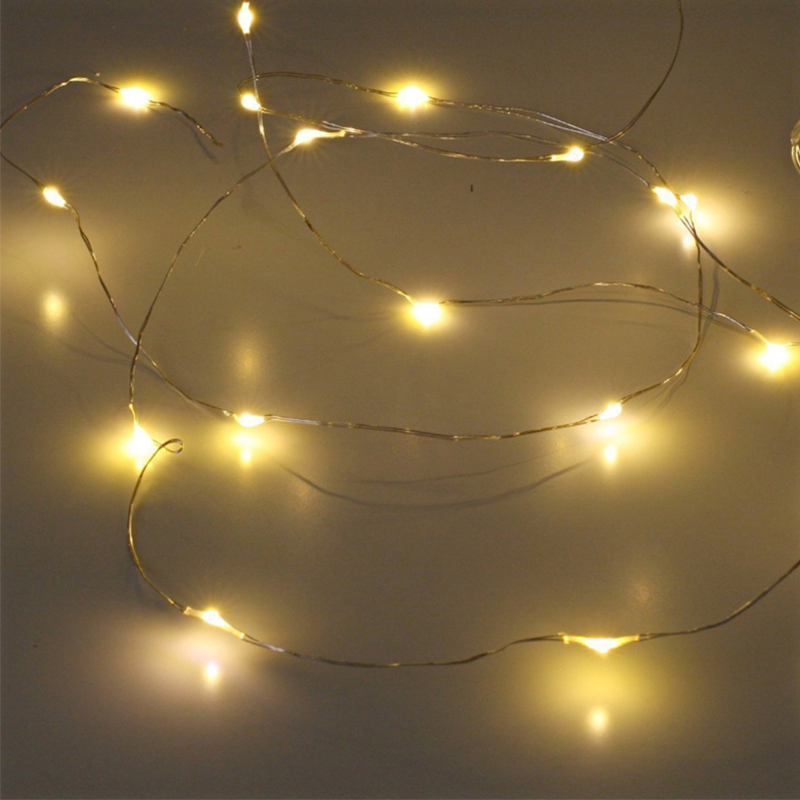 Battery Powered LED String Lights Christmas Tree Party Decor Fairy Light - Red//5 Meters 50 Lights-11