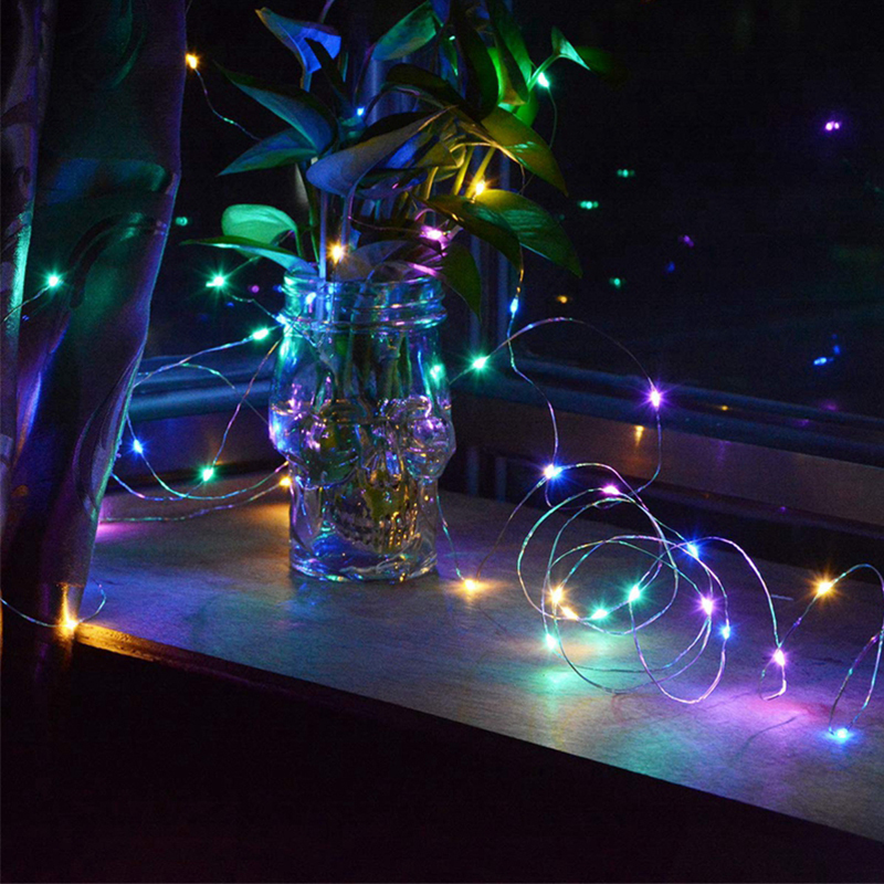 Battery Powered LED String Lights Christmas Tree Party Decor Fairy Light - Red//5 Meters 50 Lights-8