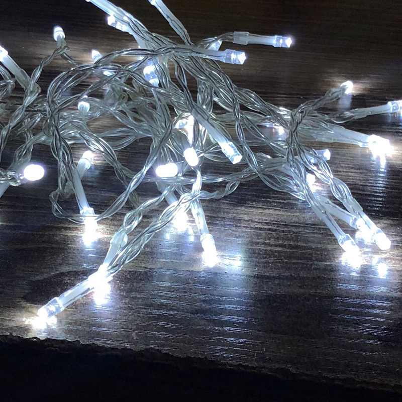 LED String Light Lamp Waterproof Plastic Decoration Light - Warm White/3 Meter 20 Light - Warm White//3 Meter 20 Light-11